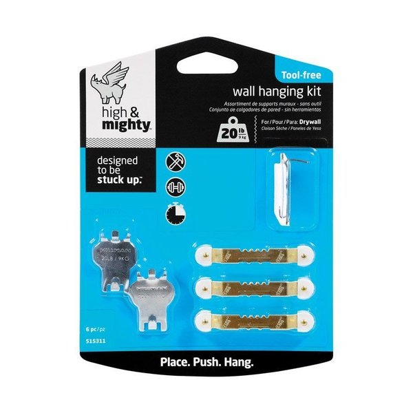 High & Mighty Hillman Picture Hanging Kit 20 lb 6 pk, 4PK 515311